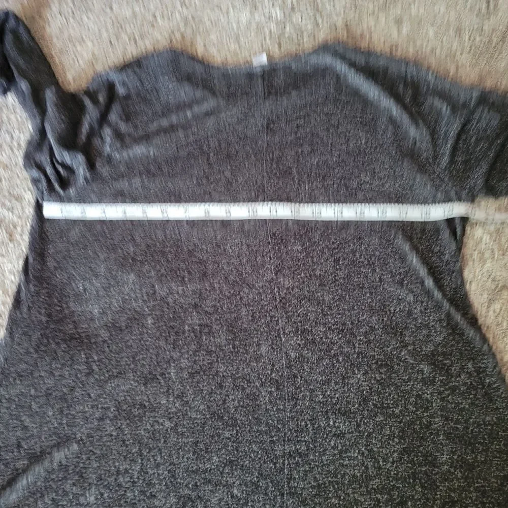 Old Navy Marled Gray Long Sleeve Rolled Round Neck Sweater Dress Size L